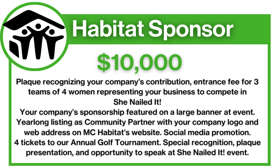 habitat sponsor