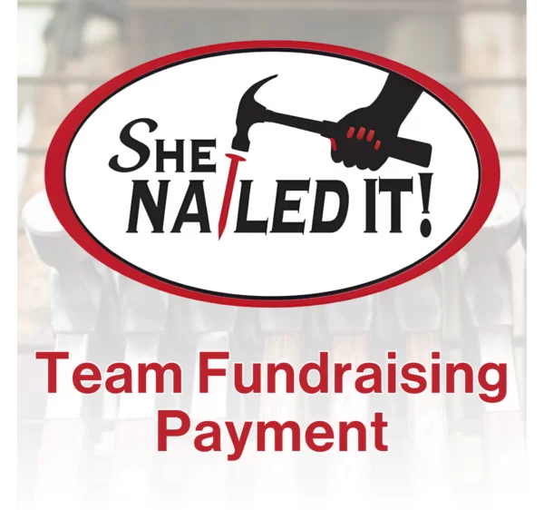 she nailed it! team fundraising payment