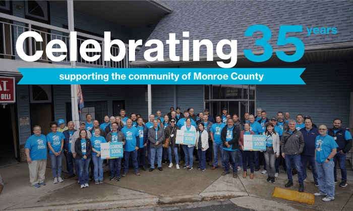 35 years of support in monroe county image